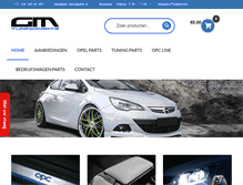 Tablet Screenshot of gm-tuningparts.nl